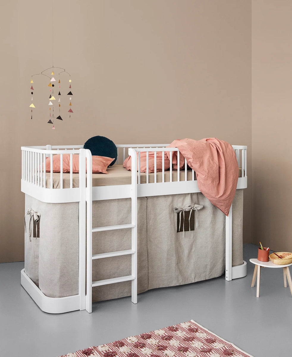 OLIVER FURNITURE - 041766 - Kit De Conversion Original, Lit Mezzanine Haut - En Lit Superposé Mi - haut, Blanc