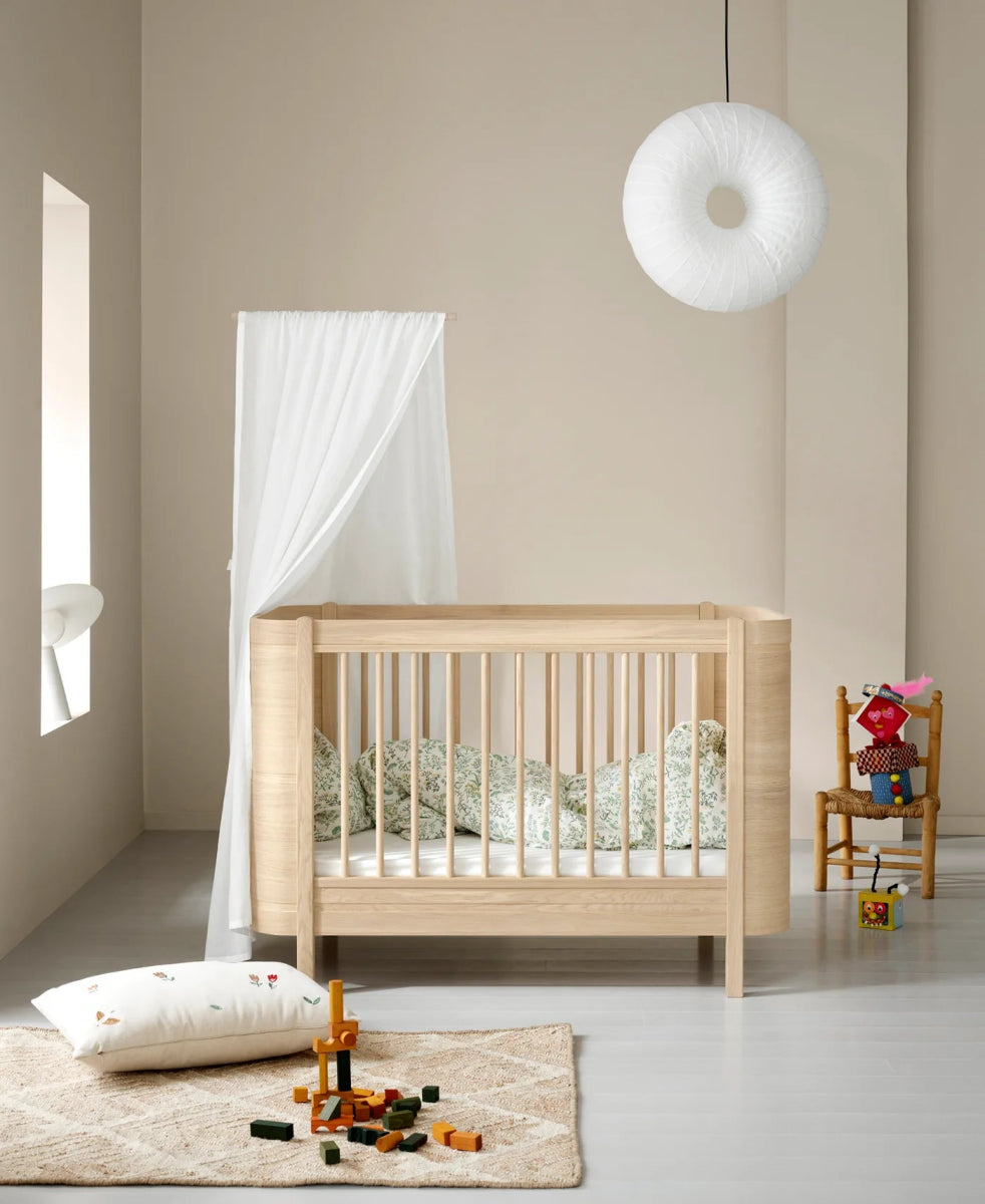 OLIVER FURNITURE - 041783 - Kit De Conversion - Lit Bébé Évolutif Mini+ & Lit Junior - En Lit Superposé Mi - haut, Chêne