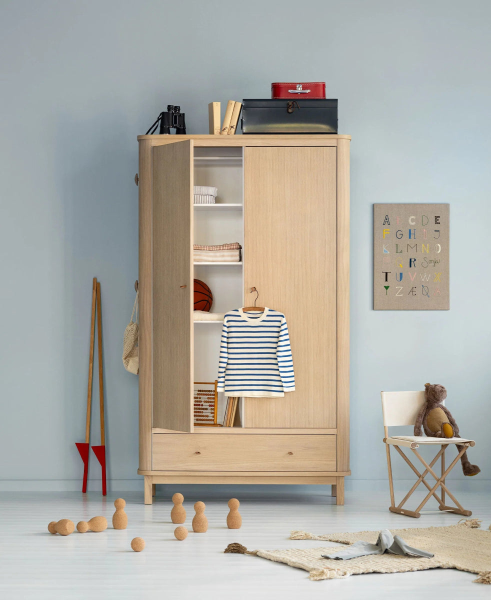 OLIVER FURNITURE - Armoire 2 Portes, Chêne