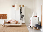 OLIVER FURNITURE - Armoire 3 Portes Wood, Blanc/Chêne