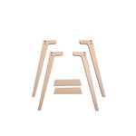 OLIVER FURNITURE - Bureau Wood 72,6 cm, Blanc/Chêne