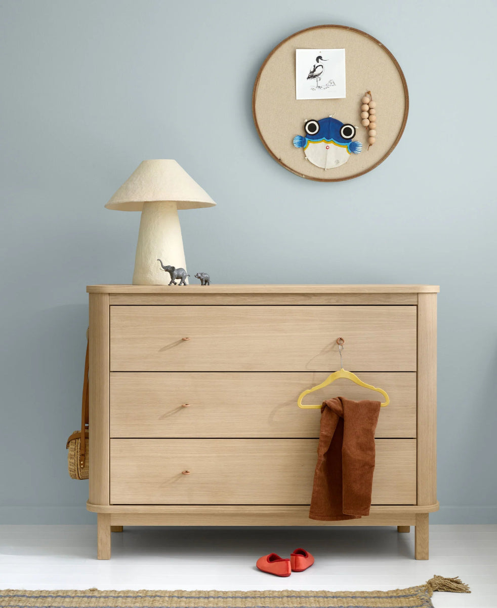 OLIVER FURNITURE - Commode 3 Tiroirs Wood, Chêne