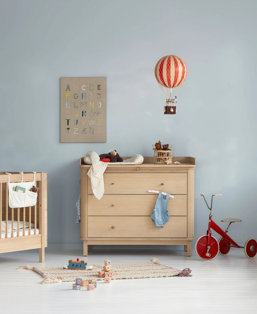 OLIVER FURNITURE - Commode À Langer 3 Tiroirs Wood, Chêne