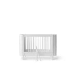 OLIVER FURNITURE - Lit Bébé Évolutif Wood Mini+, Avec Kit Junior Inclus, Blanc
