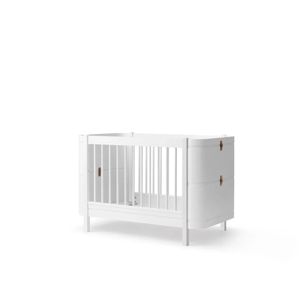 OLIVER FURNITURE - Lit Bébé Évolutif Wood Mini+, Blanc