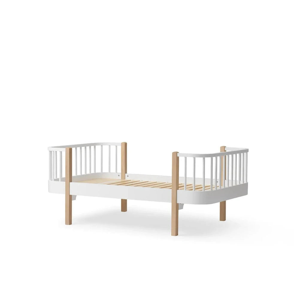 OLIVER FURNITURE - Lit Junior Wood Original, Blanc/Chêne