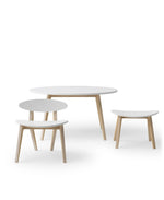 OLIVER FURNITURE - Table Wood PingPong, Blanc/Chêne