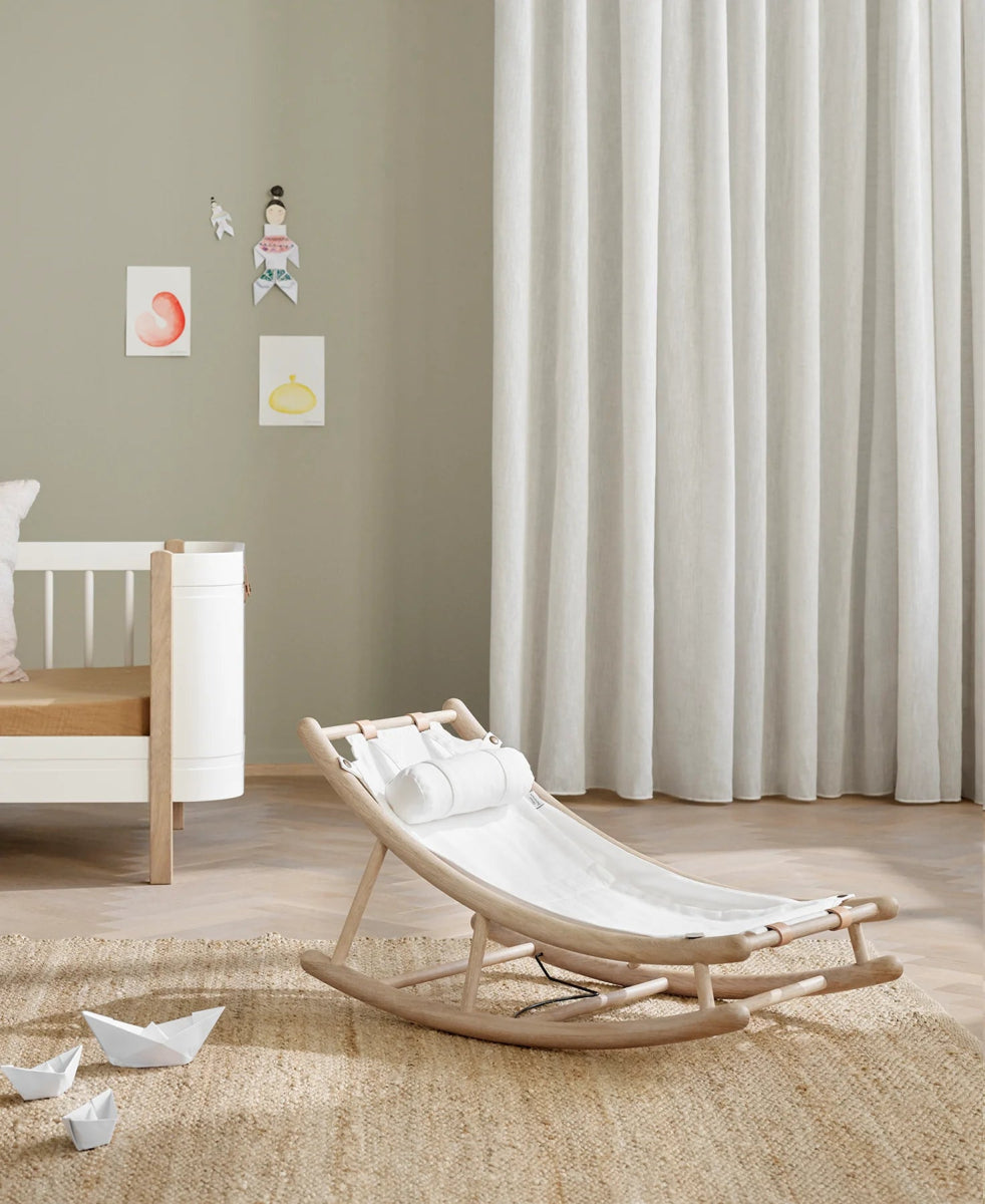 OLIVER FURNITURE - Transat Bébé & Enfant Wood, Chêne/Blanc