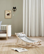 OLIVER FURNITURE - Transat Bébé & Enfant Wood, Chêne/Gris