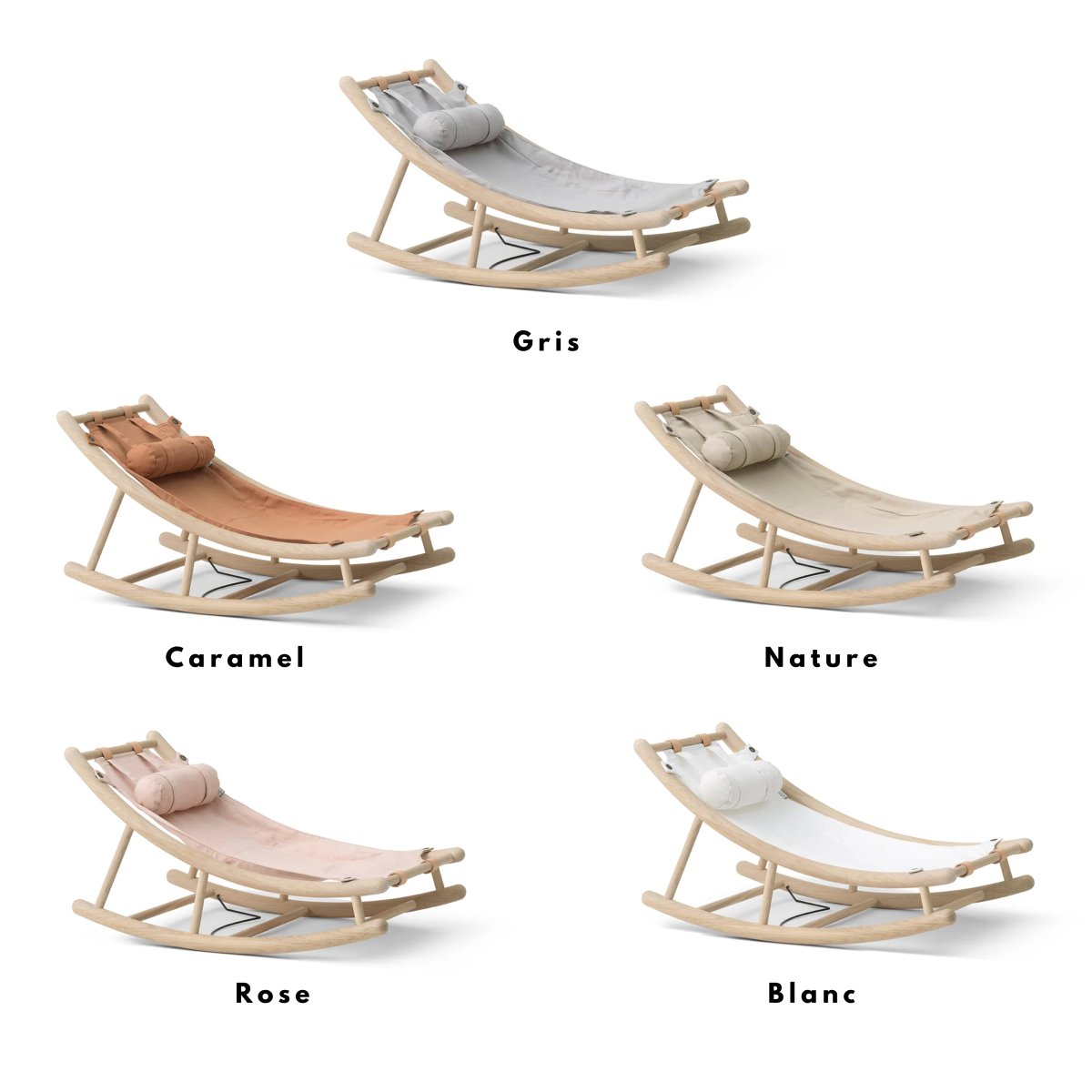 OLIVER FURNITURE - Transat Bébé & Enfant Wood, Chêne/Rose