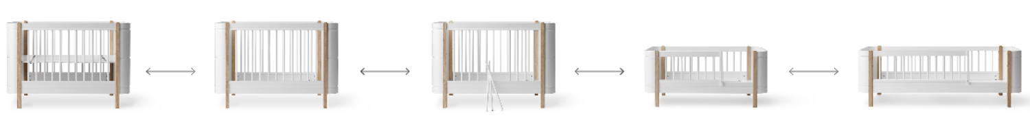 oliver furniture wood mini lit bebe en grand lit junior