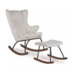 QUAX - Chaise À Bascule Adulte De Luxe - Crème