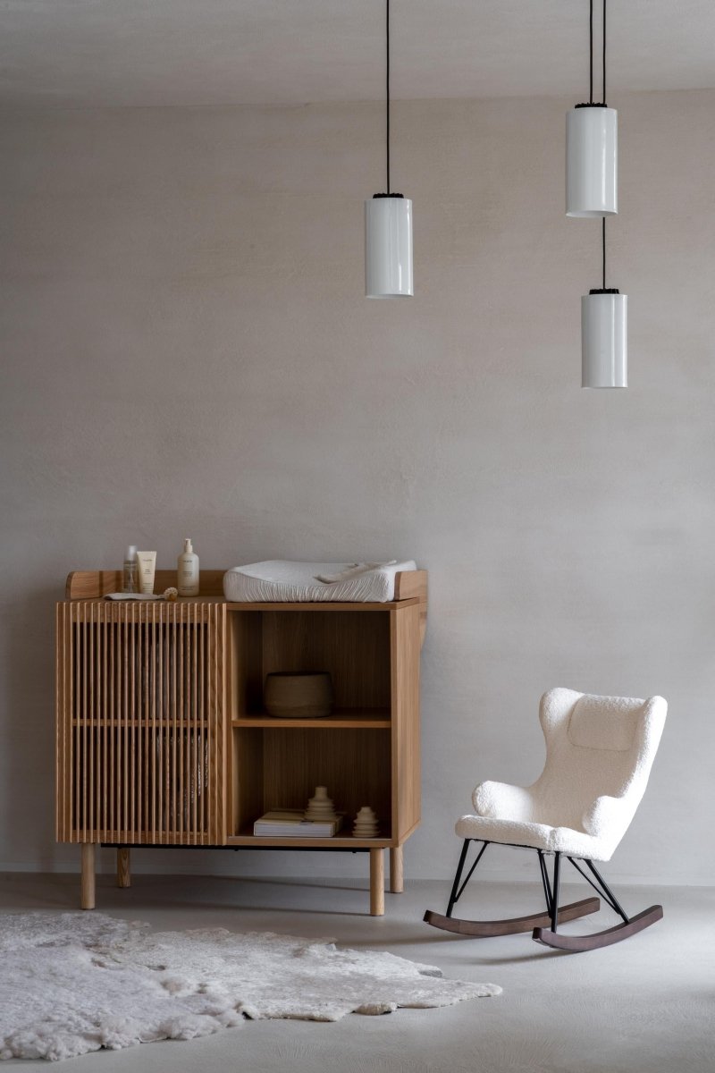 QUAX - Fauteuil À Bascule De Luxe Enfant Crème