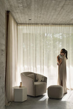 QUAX - Fauteuil Gomi - Swivel & Gliding Chair - Mohair Latte