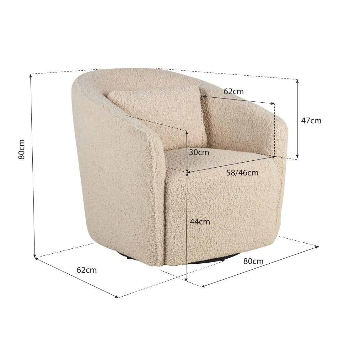 QUAX - Fauteuil Gomi - Swivel & Gliding Chair - Sheep