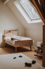 QUAX - Lit Bébé Évolutif COCOON 140 x 70 cm - Chêne Naturel