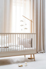 QUAX - Lit Bébé Évolutif Flow 140 x 70 cm - Argile