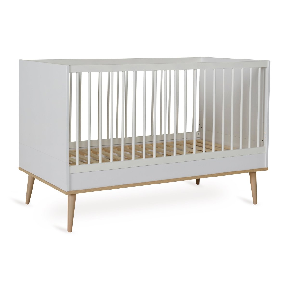 QUAX - Lit Bébé Évolutif Flow 140 x 70 cm - Blanc