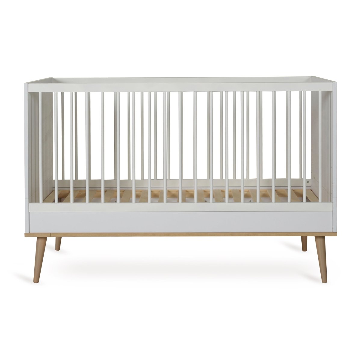 QUAX - Lit Bébé Évolutif Flow 140 x 70 cm - Blanc