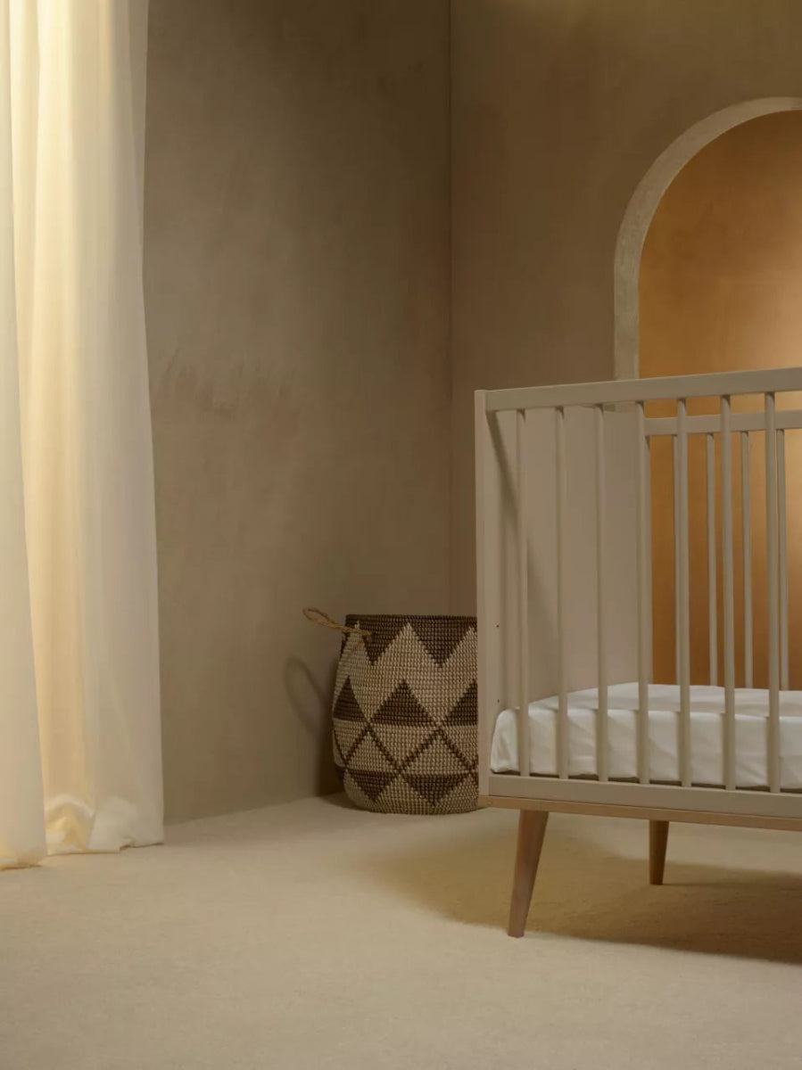 QUAX - Lit Bébé FLOW 120 x 60 cm - Argile