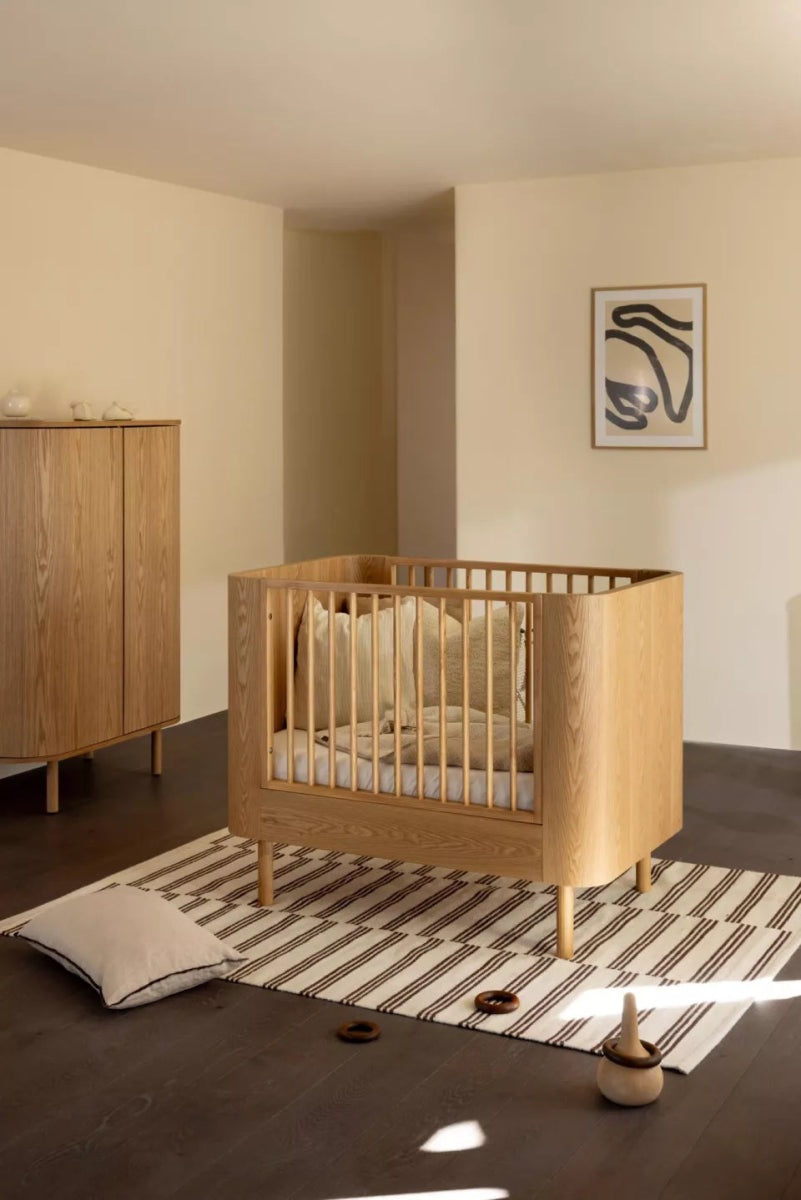 QUAX - Lit Bébé YUME 70 x 110 cm - Frêne Naturel