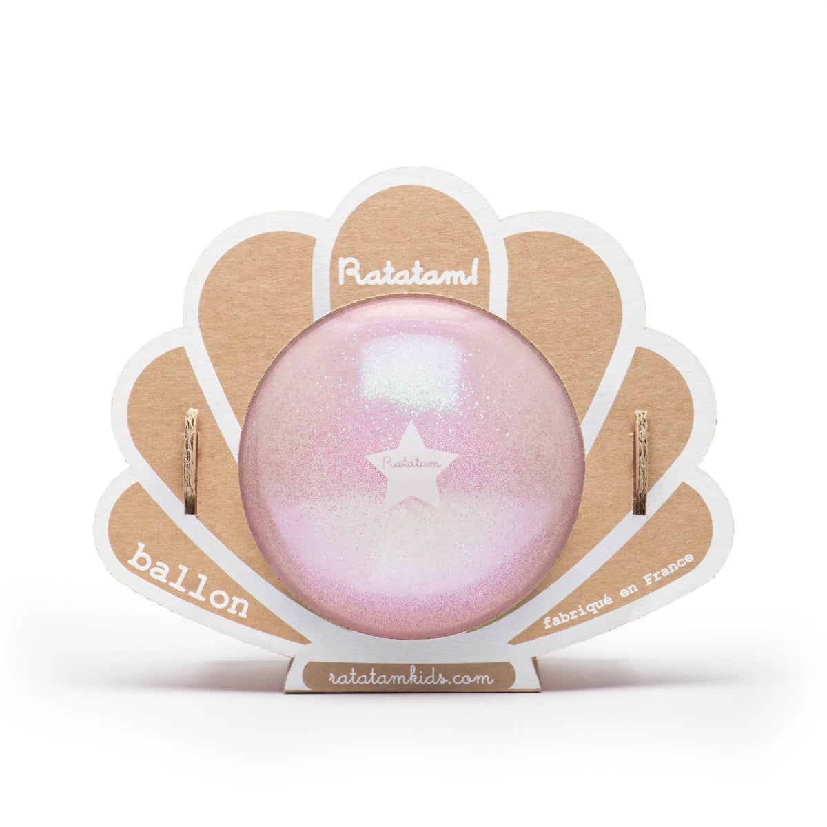 RATATAM KIDS - Ballon Coquillage Rose 10 Cm