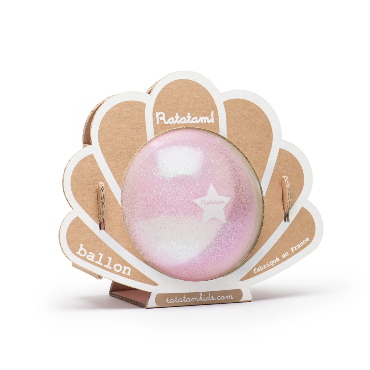 RATATAM KIDS - Ballon Coquillage Rose 10 Cm