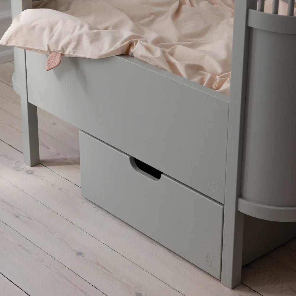 SEBRA - Lit Bébé évolutif Sebra en Bois 70x110 cm - Stone