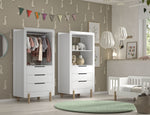 VIPACK - Armoire SMILE 3 Tiroirs Blanc