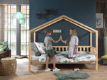 VIPACK - Lit Cabane DALLAS Avec Matelas Assorti 90x200cm