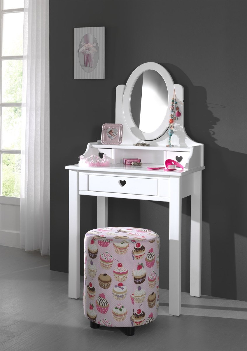 VIPACK - Coiffeuse AMORI Blanc - Les Petits