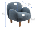 VIPACK - Fauteuil Simple ROCKY Mini Bleu