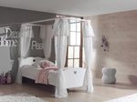 VIPACK - Lit à Baldaquin AMORI 90x200 cm Blanc
