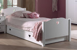 VIPACK - Lit AMORI 90 X 200 cm Blanc