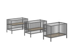 VIPACK - Lit Bébé DINO 60x120cm Anthracite