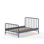 VIPACK - Lit BRONXX 140 X 200 cm Denim Bleu