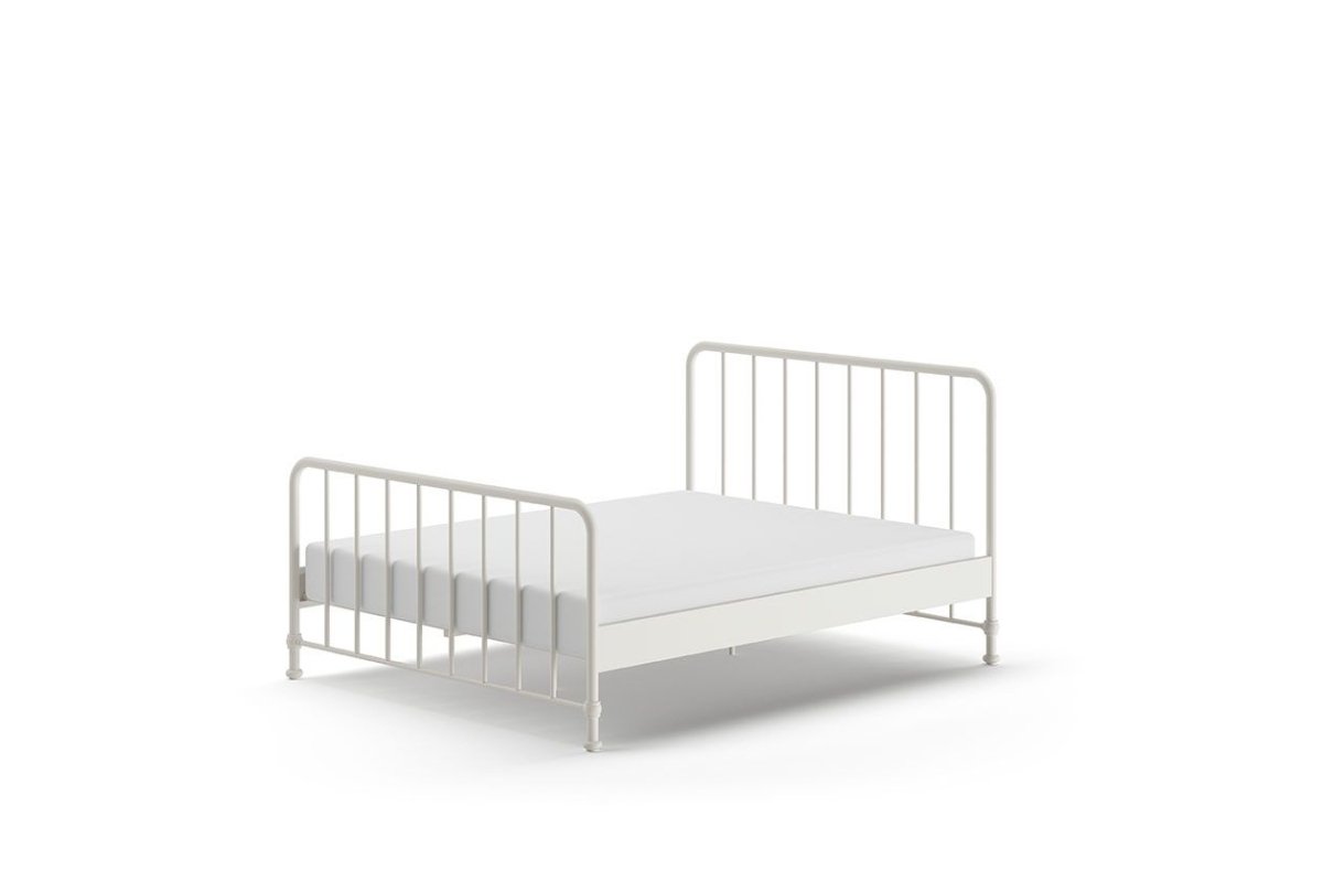 VIPACK - Lit BRONXX 160 X 200 cm Blanc