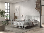 VIPACK - Lit BRONXX 160 X 200 cm Blanc
