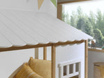VIPACK - Lit Cabane(05) HOUSEBED 90x200cm Blanc