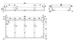 VIPACK - Lit Capitaine AMORI 90 X 200 cm Blanc
