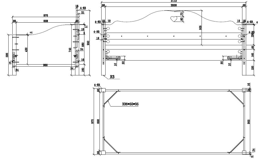 VIPACK - Lit Capitaine AMORI 90 X 200 cm Blanc