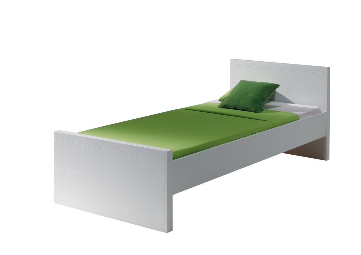 VIPACK - Lit LARA 90 X 200 cm Blanc