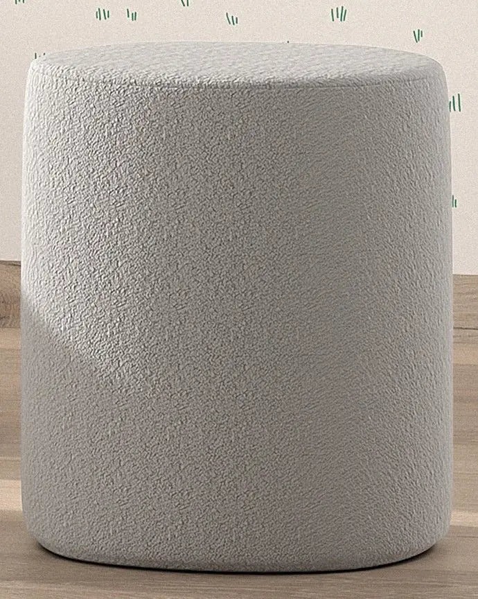 VIPACK - Lit Lune 140 X 200 Cm Gris Boucle