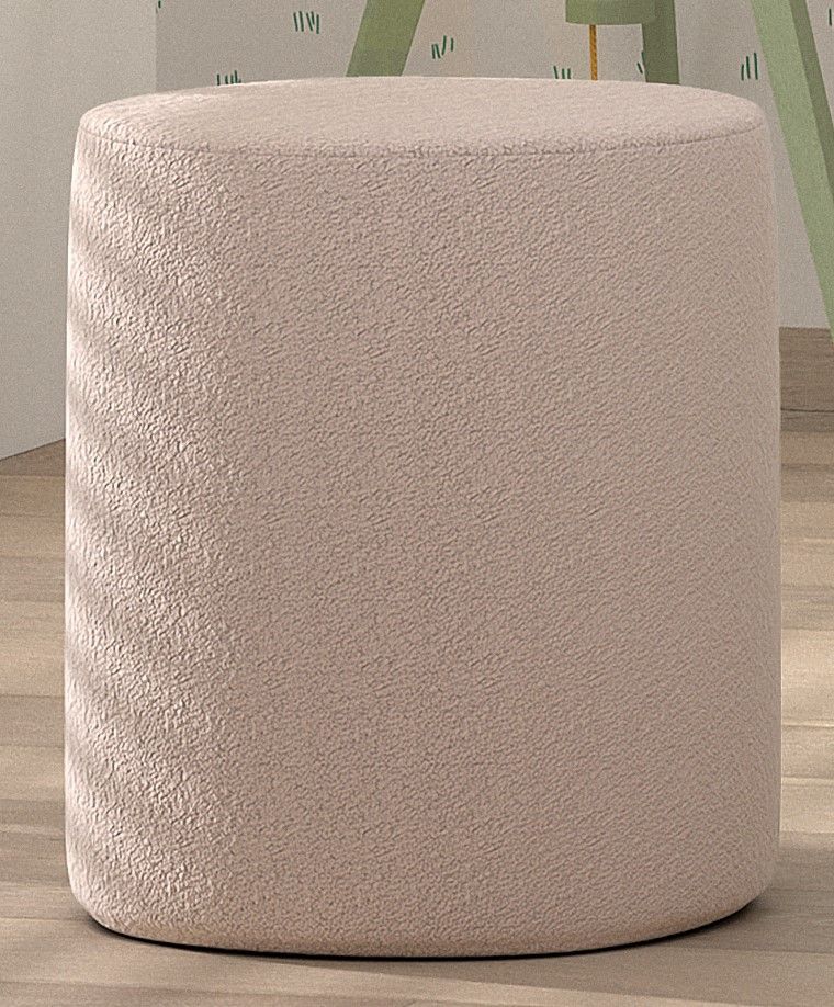 VIPACK - Lit Lune 90 X 200 Cm Rose Boucle