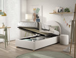 VIPACK - Lit LUNE Stockage 90 X 200 Cm Blanc