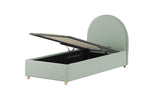 VIPACK - Lit LUNE Stockage 90 X 200 Cm Vert