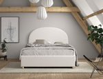 VIPACK - Lit LUNE Stokage 140 X 200 Cm Blanc - Les Petits
