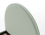 VIPACK - Lit LUNE Stokage 140 X 200 Cm Vert Bouclé