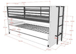 VIPACK - Lit Mi - Hauteur SAM (86) 90 X 200 cm Blanc