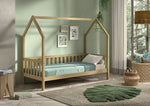 VIPACK - Lit Nature Avec Grille 90 X 200 cm Chêne